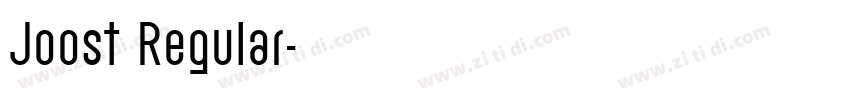 Joost Regular字体转换